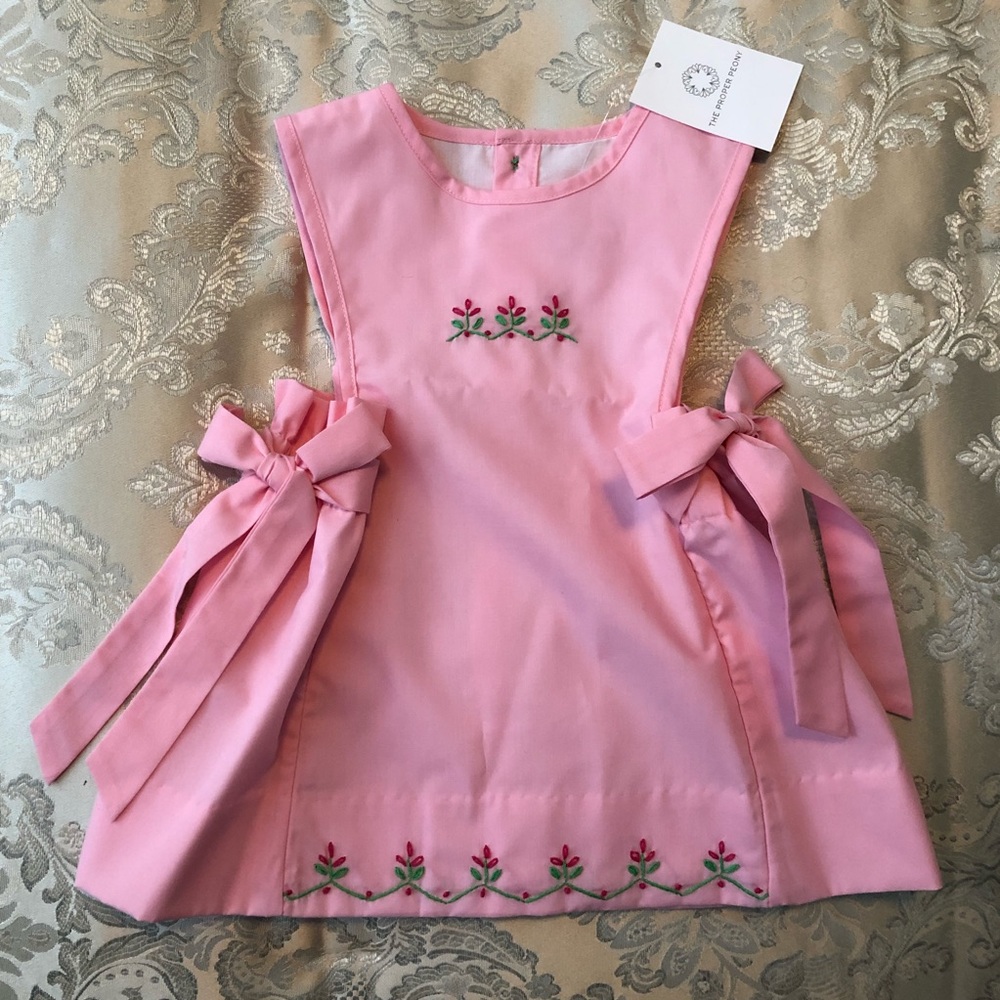 COPY - THE PROPER PEONY GIRLS PINK PHOEBE JUMPER DRESS, NWT, 2T, never t…